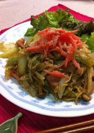 お野菜たっぷりの蒸し焼きそば。-レシピのメイン写真