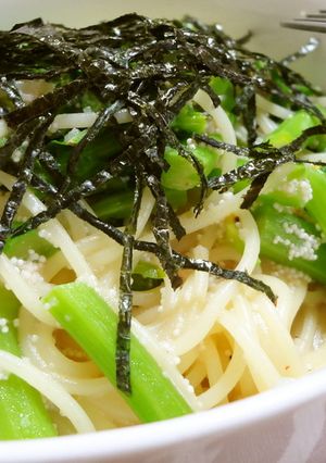 簡単!明太子と菜の花パスタ。-レシピのメイン写真
