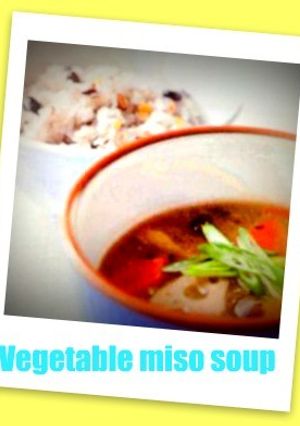 具だくさんみそスープ♡ゴマ風味-レシピのメイン写真