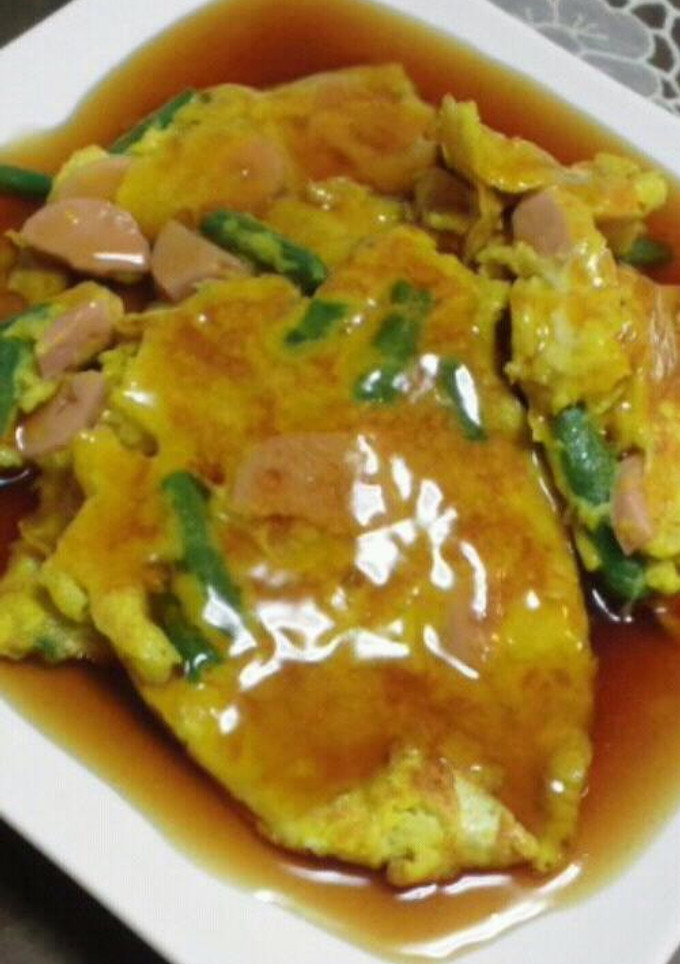 お家にあるもので♪かに玉風あんかけ卵とじ-レシピのメイン写真