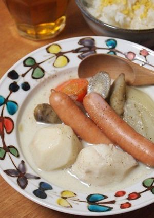 ウインナーと根菜のヘルシー豆乳ポトフ-レシピのメイン写真