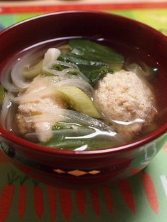 豆腐入りふわふわ鳥だんごの中華風スープ-レシピのメイン写真