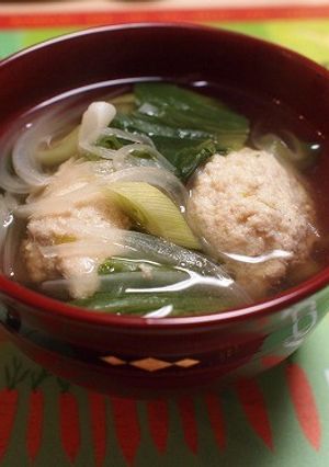 豆腐入りふわふわ鳥だんごの中華風スープ-レシピのメイン写真
