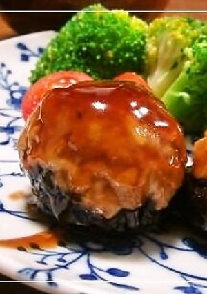 椎茸の肉詰め✿オイスターソースの照焼き-レシピのメイン写真