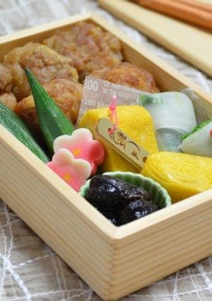お弁当に♪揚げない豚こま団子の唐揚げ☆-レシピのメイン写真