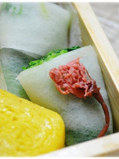 お弁当に♪ほうれん草ナムルの大根巻き☆-レシピのメイン写真