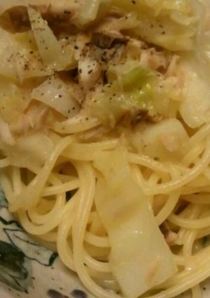 アジの干物と春キャベツのパスタ-レシピのメイン写真