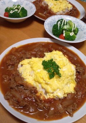 ☆我が家のオムハヤシ☆-レシピのメイン写真