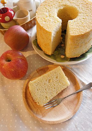 バター香るリンゴのシフォンケーキ-レシピのメイン写真