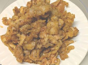 鶏皮と鶏モモの唐揚げ甘じょっぱ胡椒和え-レシピのメイン写真