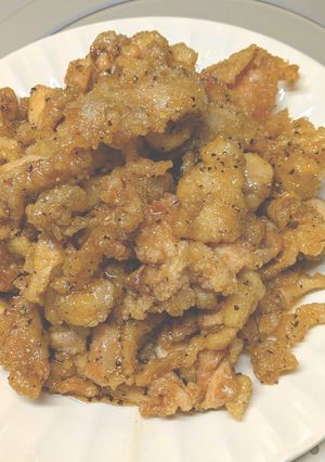 鶏皮と鶏モモの唐揚げ甘じょっぱ胡椒和え-レシピのメイン写真