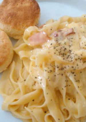 簡単チーズカルボナーラ-レシピのメイン写真
