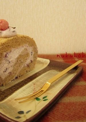 桜のロールケーキ-レシピのメイン写真