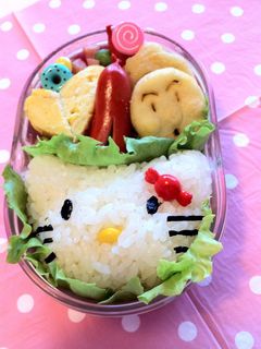 簡単女の子キャラ弁キティちゃん-レシピのメイン写真