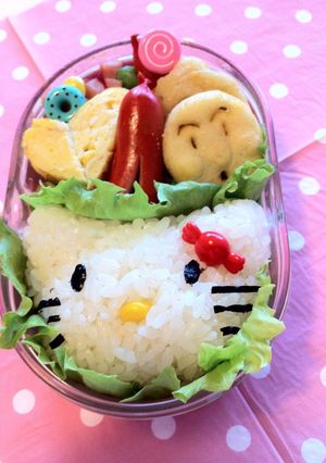 簡単女の子キャラ弁キティちゃん-レシピのメイン写真