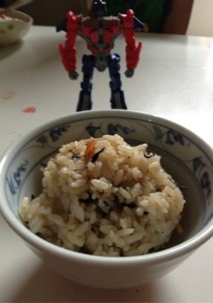 リメイクひじきの煮物→炊き込みご飯-レシピのメイン写真