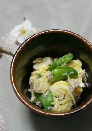 キャベツとスナップエンドウの梅醤油和え-レシピのメイン写真