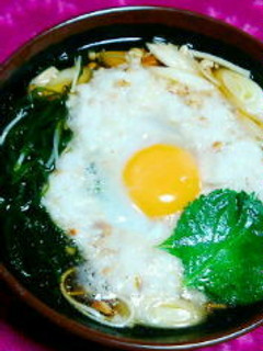 一番出汁で汁まで完食♪とろろ月見麺-レシピのメイン写真