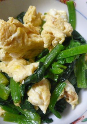 ほうれん草のフワフワ玉子綴じ-レシピのメイン写真