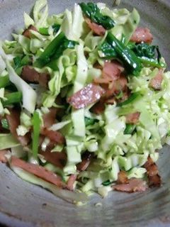 春キャベツとほうれん草の餃子のたれあえ-レシピのメイン写真