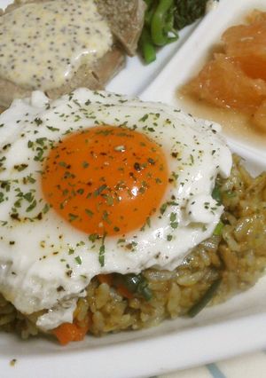 少ない材料で♪和風カレーチャーハン-レシピのメイン写真