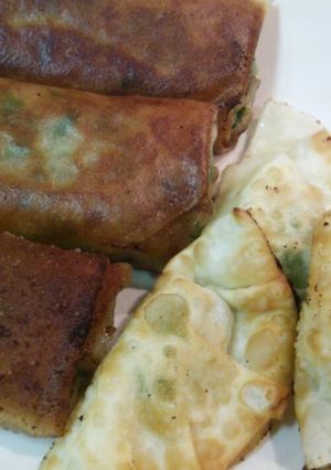 餃子風春巻きとアボカド餃子のセット-レシピのメイン写真