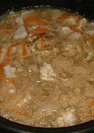 鶏だんごと根菜のごま汁鍋-レシピのメイン写真