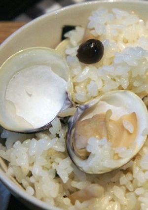 ほっこりカフェ　はまぐりの炊き込みご飯-レシピのメイン写真