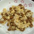 卵と納豆と揚げ玉でネバネバ丼♪