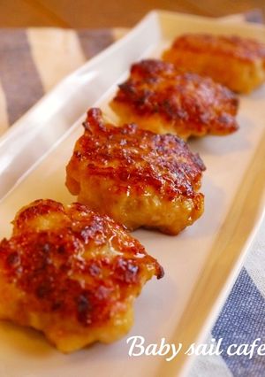 鶏胸肉と新玉ねぎのジューシーつくね照焼き-レシピのメイン写真