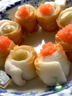 うずらの卵のちくわ巻きトッピングは明太子-レシピのメイン写真