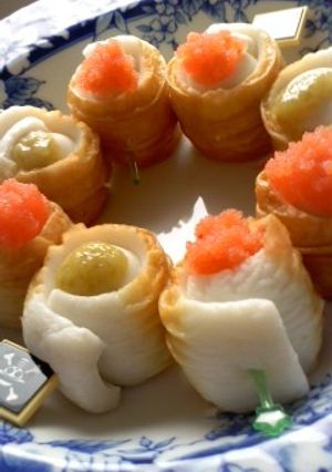 うずらの卵のちくわ巻きトッピングは明太子-レシピのメイン写真