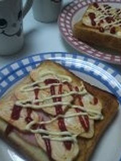お弁当用の玉子焼きで!オープンサンド☆-レシピのメイン写真