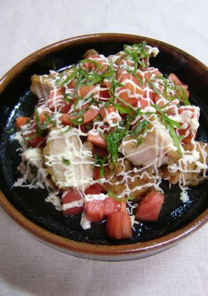 ☆リメイク☆からあげトマト南蛮-レシピのメイン写真