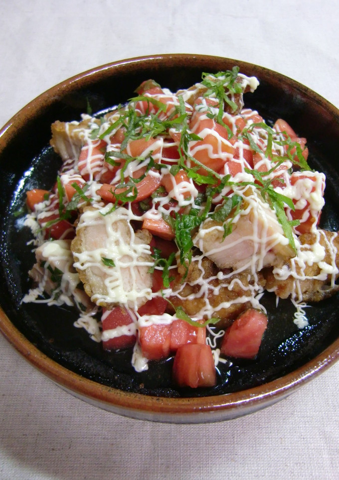 ☆リメイク☆からあげトマト南蛮-レシピのメイン写真