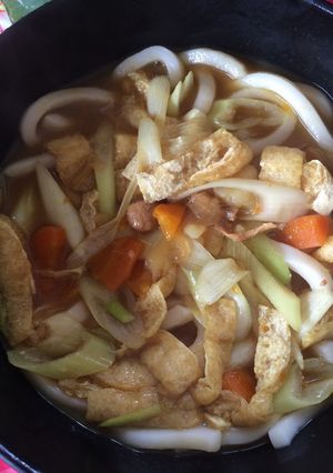 カレーリメイク　カレーうどん-レシピのメイン写真