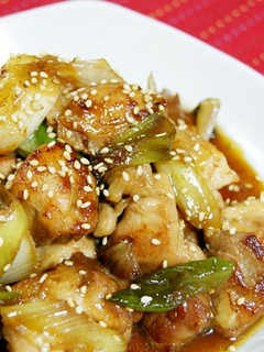 簡単美味しい☆鶏もも肉と白ねぎの照り焼き-レシピのメイン写真