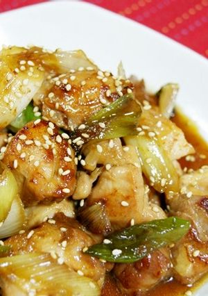 簡単美味しい☆鶏もも肉と白ねぎの照り焼き-レシピのメイン写真