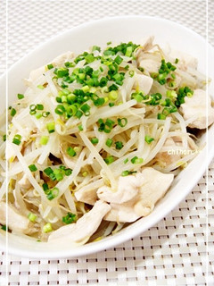 節約簡単☆*鶏むね肉ともやしの蒸し焼き*-レシピのメイン写真