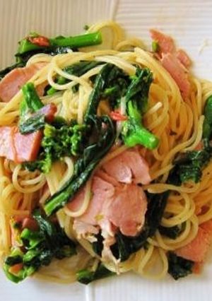 麺と一緒に茹でて簡単！菜の花のパスタ-レシピのメイン写真