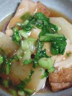 カブと厚揚げ(生揚げ)の煮物-レシピのメイン写真