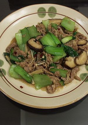 チンゲン菜と豚肉の中華炒め-レシピのメイン写真
