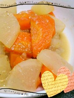 大根とにんじんのほっこり煮♡-レシピのメイン写真