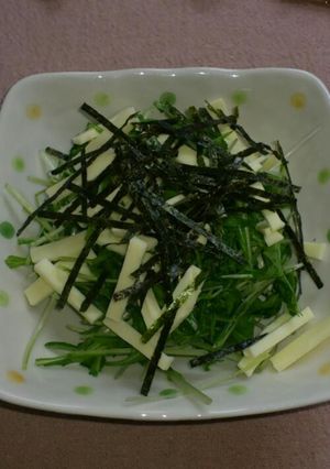 超シンプル♪水菜サラダ♪-レシピのメイン写真