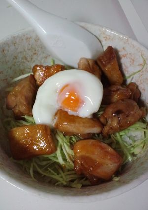 冷蔵庫の中身で!酔いどれ焼鳥丼♪-レシピのメイン写真