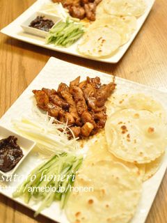 餃子の皮で北京ダック風(塩麹入り)-レシピのメイン写真