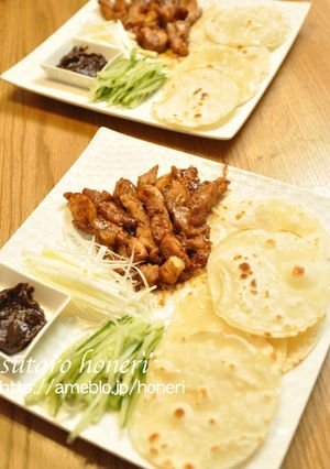 餃子の皮で北京ダック風（塩麹入り）-レシピのメイン写真