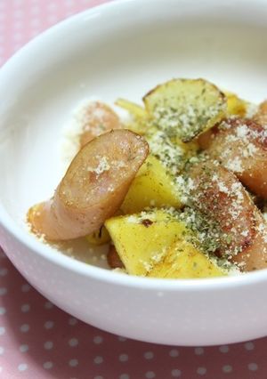 ウインナ＆ポテトのカレーチーズソテー-レシピのメイン写真