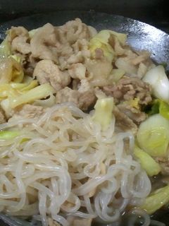 関西風の豚すき焼き-レシピのメイン写真