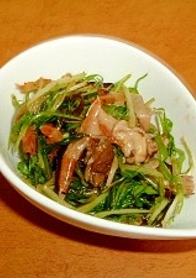 水菜の桜エビと塩昆布和え-レシピのメイン写真